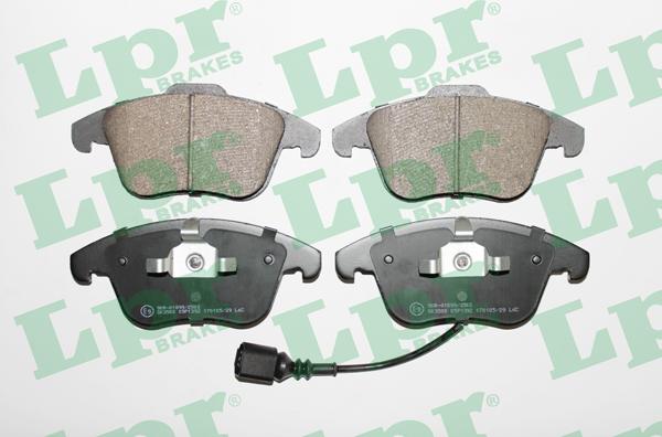 LPR 05P1392 - Тормозные колодки, дисковые, комплект abcparts.ee