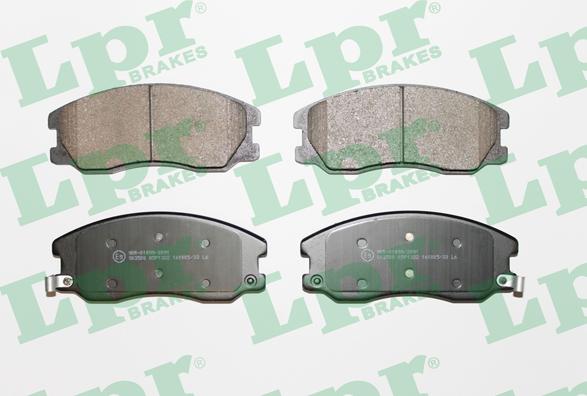 LPR 05P1322 - Тормозные колодки, дисковые, комплект abcparts.ee