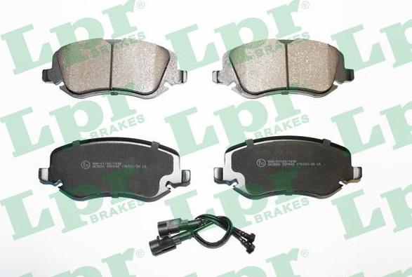 LPR 05P842 - Тормозные колодки, дисковые, комплект abcparts.ee