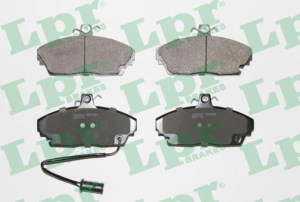 LPR 05P339 - Тормозные колодки, дисковые, комплект abcparts.ee
