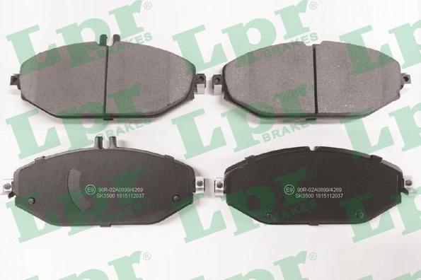 LPR 05P2037 - Тормозные колодки, дисковые, комплект abcparts.ee