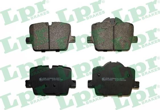 LPR 05P2159 - Тормозные колодки, дисковые, комплект abcparts.ee