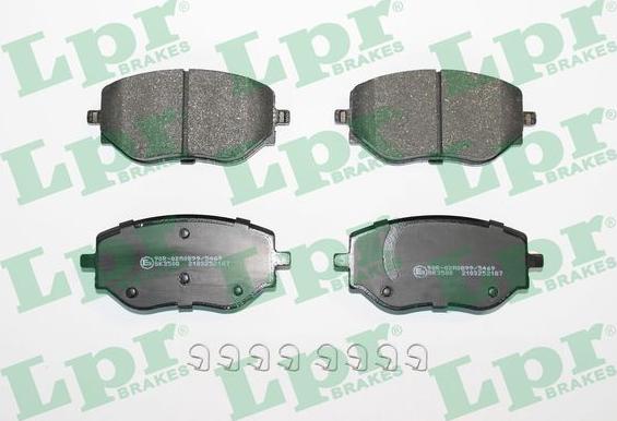LPR 05P2187 - Тормозные колодки, дисковые, комплект abcparts.ee