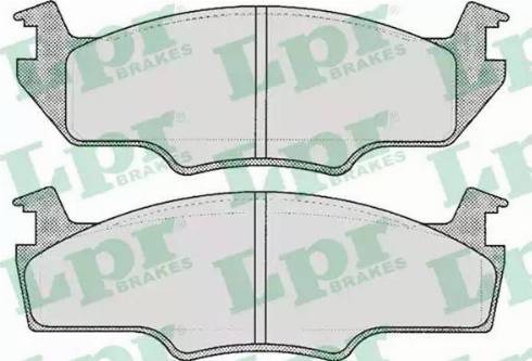 LPR 05P226 - Тормозные колодки, дисковые, комплект abcparts.ee