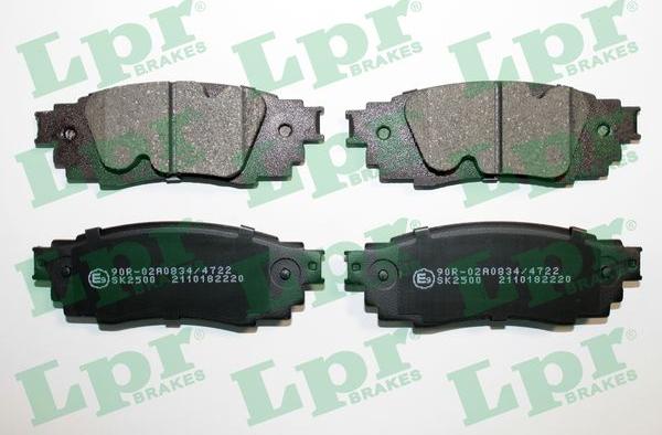 LPR 05P2220 - Тормозные колодки, дисковые, комплект abcparts.ee