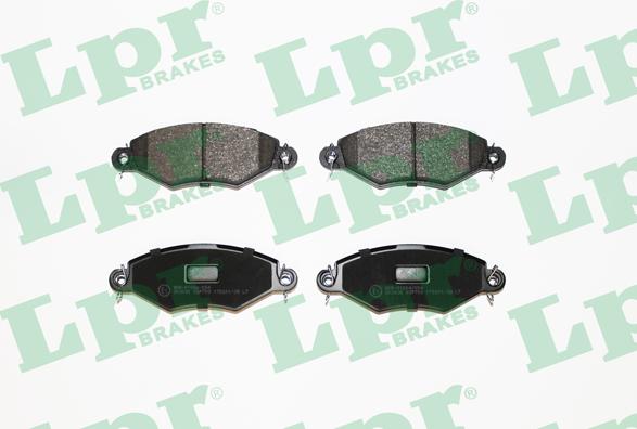 LPR 05P708 - Тормозные колодки, дисковые, комплект abcparts.ee