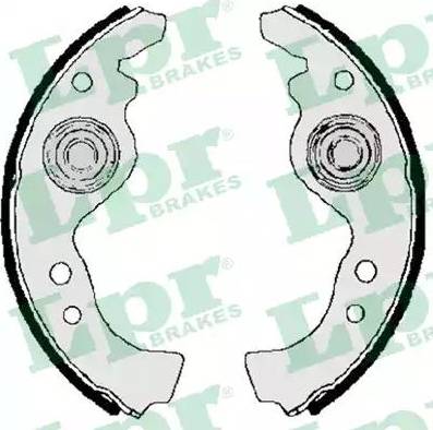 LPR 00900 - Комплект тормозных колодок, барабанные abcparts.ee