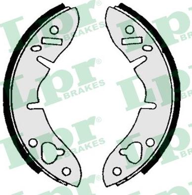 LPR 01560 - Комплект тормозных колодок, барабанные abcparts.ee