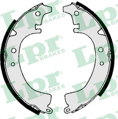 LPR 03510 - Комплект тормозных колодок, барабанные abcparts.ee