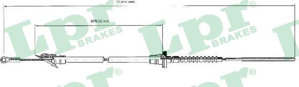 LPR C0062C - Трос, управление сцеплением abcparts.ee