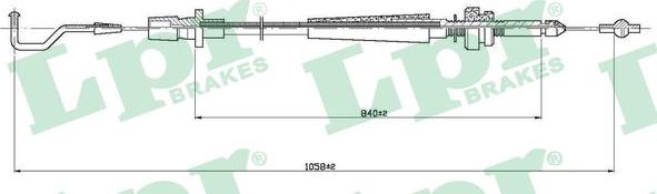 LPR C0003A - Тросик газа abcparts.ee