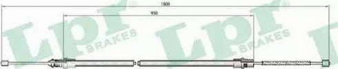 LPR C0370B - Тросик, cтояночный тормоз abcparts.ee