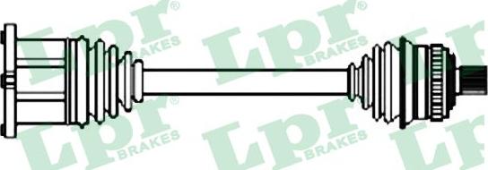 LPR DS52628 - Приводной вал abcparts.ee