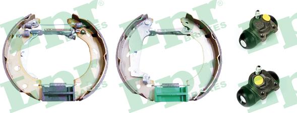 LPR OEK538 - Комплект тормозных колодок, барабанные abcparts.ee