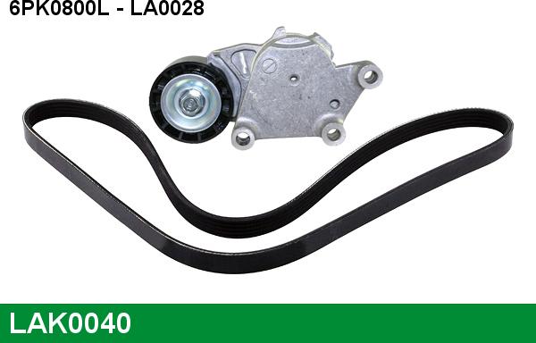 LUCAS LAK0040 - Поликлиновый ременный комплект abcparts.ee