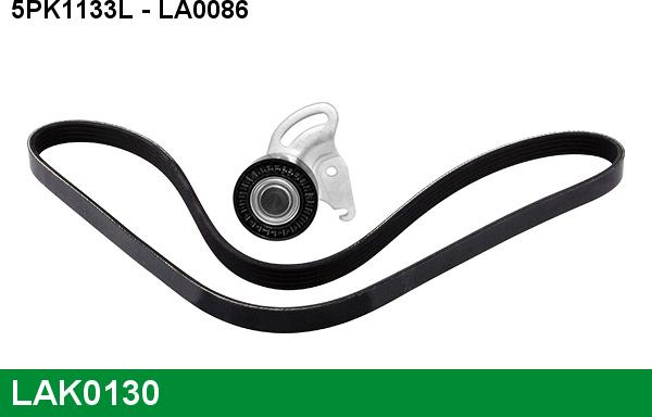 LUCAS LAK0130 - Поликлиновый ременный комплект abcparts.ee