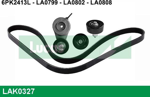 LUCAS LAK0327 - Поликлиновый ременный комплект abcparts.ee
