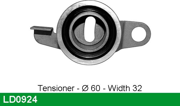 LUCAS LD0924 - Натяжной ролик, зубчатый ремень ГРМ abcparts.ee