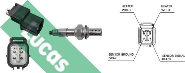 LUCAS LEB655 - Лямбда-зонд, датчик кислорода abcparts.ee