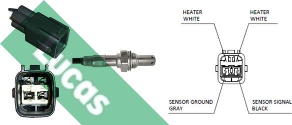 LUCAS LEB5396 - Лямбда-зонд, датчик кислорода abcparts.ee