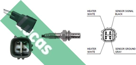 LUCAS LEB5173 - Лямбда-зонд, датчик кислорода abcparts.ee