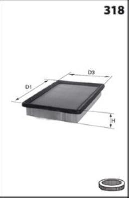 LUCAS LFAF528 - Воздушный фильтр двигателя abcparts.ee