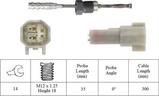 LUCAS LGS7301 - Датчик, температура выхлопных газов abcparts.ee
