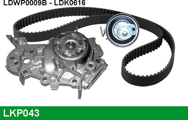 LUCAS LKP043 - Водяной насос + комплект зубчатого ремня ГРМ abcparts.ee