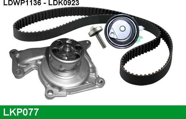 LUCAS LKP077 - Водяной насос + комплект зубчатого ремня ГРМ abcparts.ee