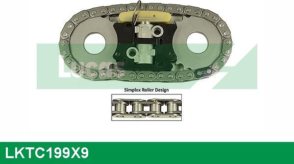 LUCAS LKTC199X9 - Комплект цепи привода распредвала abcparts.ee