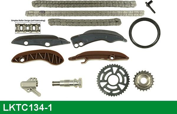 LUCAS LKTC134-1 - Комплект цепи привода распредвала abcparts.ee