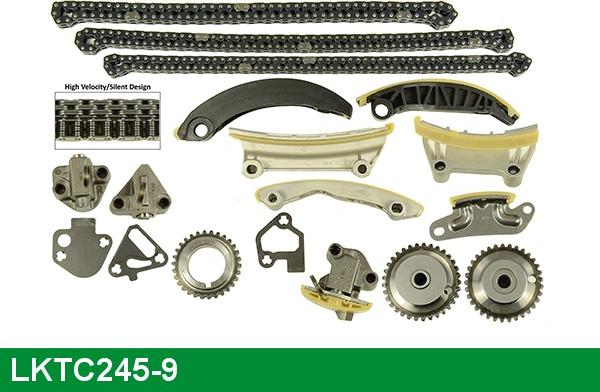 LUCAS LKTC245-9 - Комплект цепи привода распредвала abcparts.ee