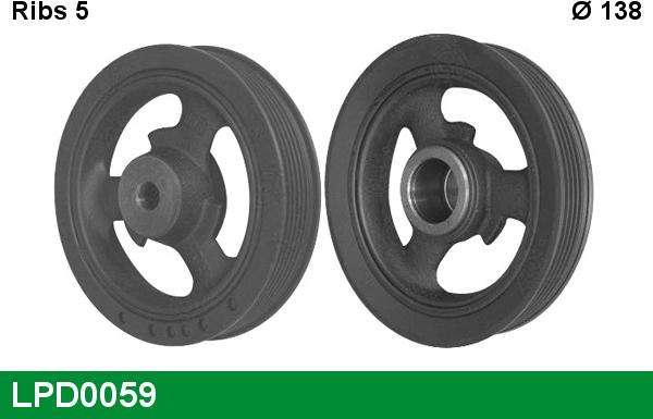LUCAS LPD0059 - Шкив коленчатого вала abcparts.ee