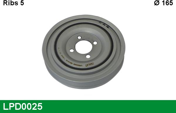 LUCAS LPD0025 - Шкив коленчатого вала abcparts.ee