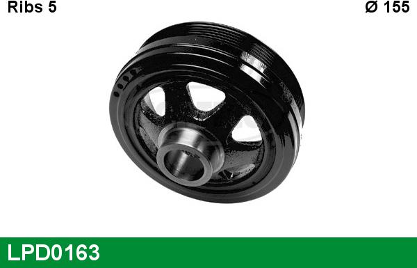 LUCAS LPD0163 - Шкив коленчатого вала abcparts.ee