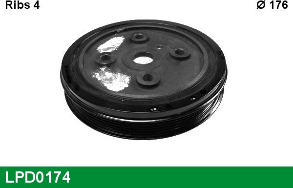 LUCAS LPD0174 - Шкив коленчатого вала abcparts.ee