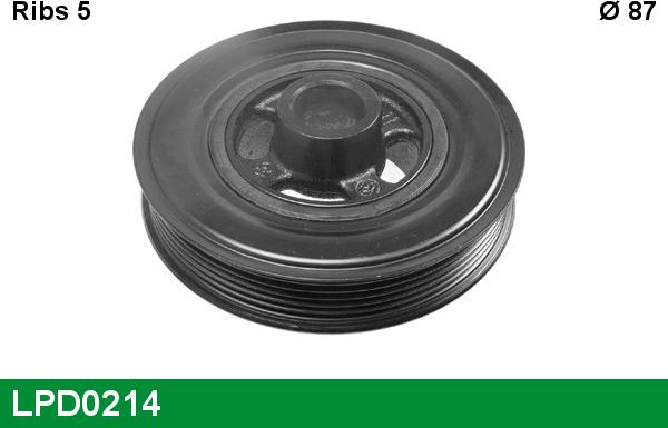 LUCAS LPD0214 - Шкив коленчатого вала abcparts.ee