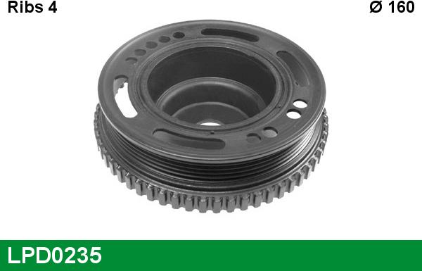 LUCAS LPD0235 - Шкив коленчатого вала abcparts.ee