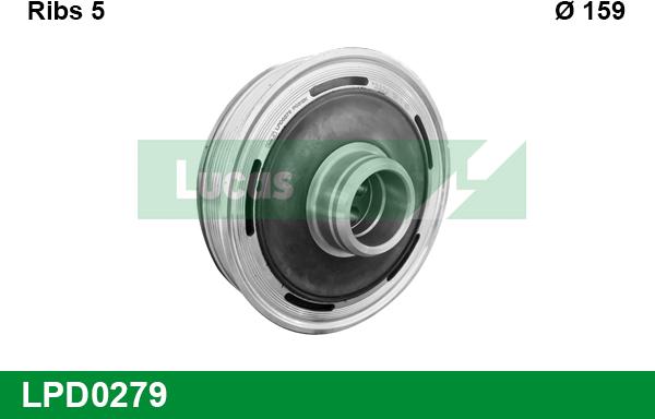 LUCAS LPD0279 - Шкив коленчатого вала abcparts.ee