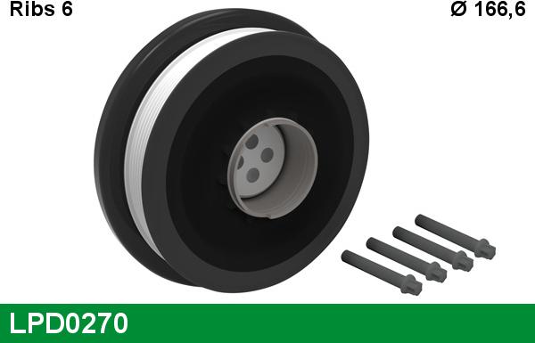 LUCAS LPD0270 - Шкив коленчатого вала abcparts.ee