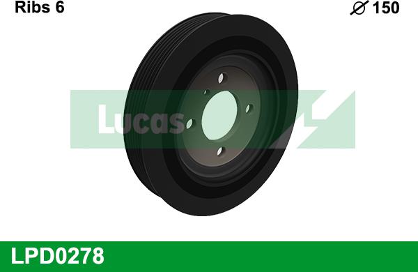LUCAS LPD0278 - Шкив коленчатого вала abcparts.ee