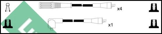 LUCAS LUC4408 - Комплект проводов зажигания abcparts.ee