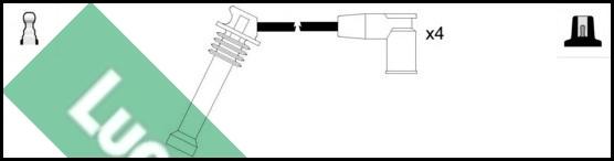 LUCAS LUC4470 - Комплект проводов зажигания abcparts.ee