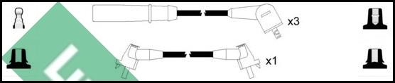LUCAS LUC4519 - Комплект проводов зажигания abcparts.ee