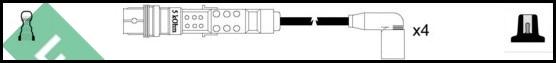 LUCAS LUC4680 - Комплект проводов зажигания abcparts.ee