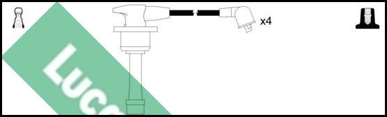 LUCAS LUC7331 - Комплект проводов зажигания abcparts.ee