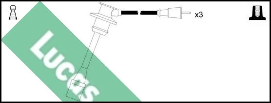 LUCAS LUC7376 - Комплект проводов зажигания abcparts.ee