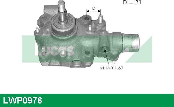 LUCAS LWP0976 - Водяной насос abcparts.ee