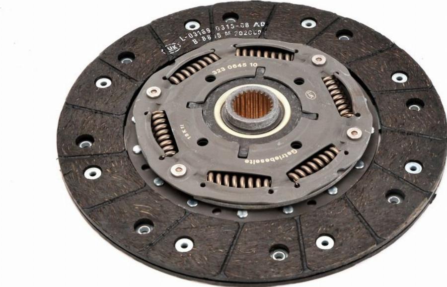 LUK 323 0645 10 - Диск сцепления, фрикцион abcparts.ee