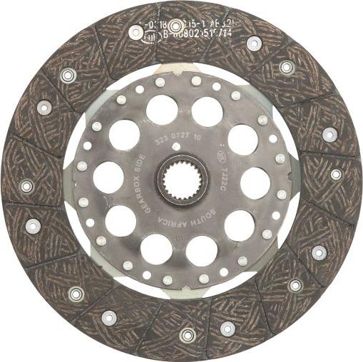 LUK 323 0727 10 - Диск сцепления, фрикцион abcparts.ee